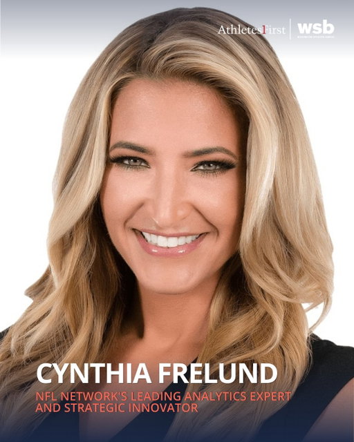 Data does not create an advantage on its own. The advantage comes from knowing which signals matter and how to act on them.

As NFL Network’s first analytics expert, sports broadcaster and data scientist, Cynthia Frelund has built her career translating advanced statistics and predictive modeling into insights that make the game easier to understand.

On stage, she shows leaders how to apply that same discipline to their own decisions: moving from instinct to evidence, using analytics to identify and develop talent, and balancing data with human judgment. Audiences leave with practical frameworks for making smarter choices, driving innovation and improving performance.

WSB is proud to represent Cynthia in partnership with Athletes First.
