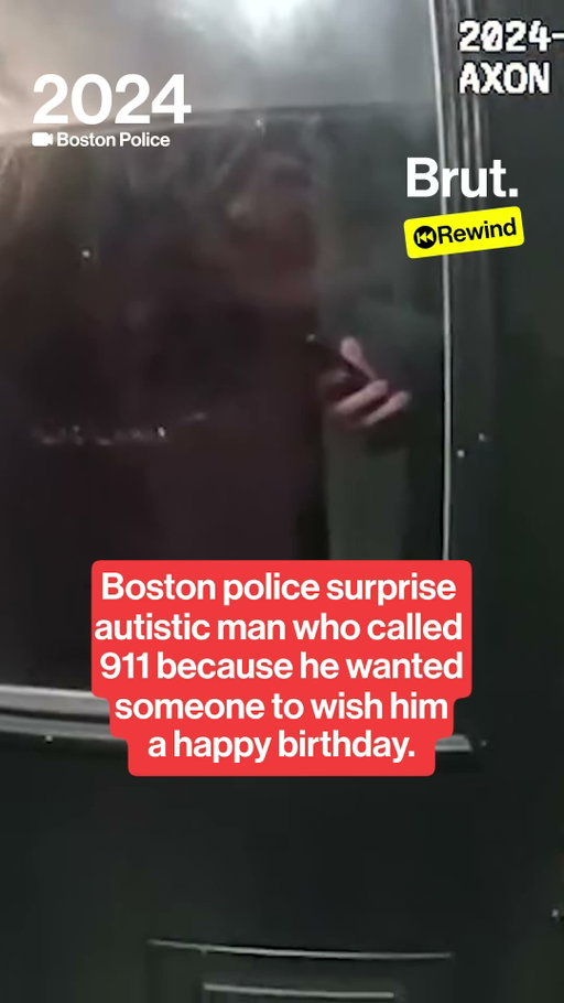 In 2024, an autistic man called 911 and told the operator that he just wanted someone to wish him a happy birthday because he was turning 25. Boston police then surprised the man by showing up at his house with a muffin and candles, and singing him happy birthday at his door. #Police #Boston #Heartwarming #AutismAwareness #Birthday