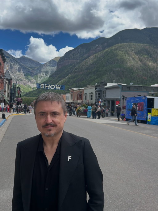 Back to the mountains. FJORD director Cristian Mungiu at Telluride Film Festival.