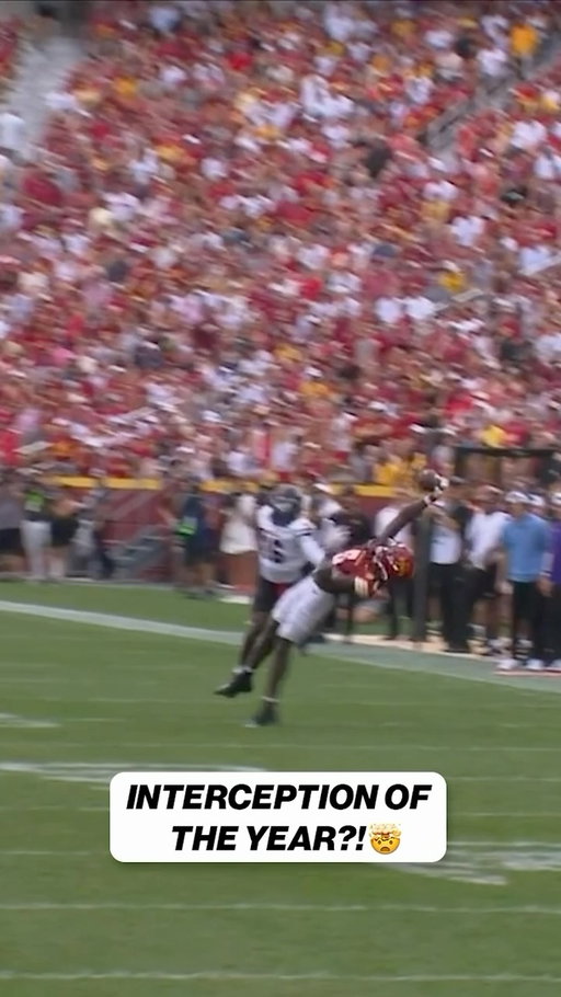 An early candidate for the interception of the year 😳 

(Via espn)