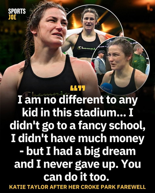 Katie Taylor inspiring the next generation of Irish sports stars until the very end, what an inspiration to everyone 💚🇮🇪