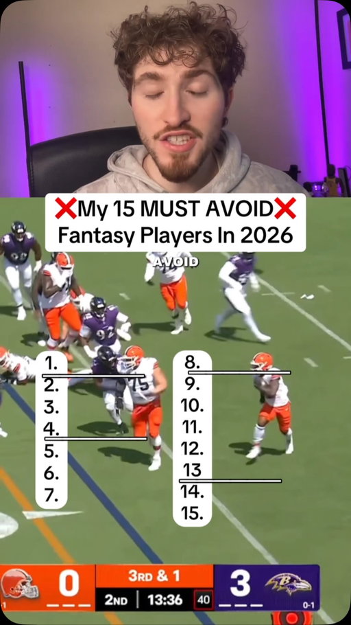 DO NOT DRAFT these players in fantasy football this year 📉❌