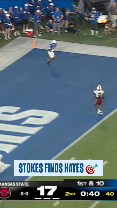 Marcus Stokes finds Jermane Hayes with all the room in the world for the Memphis td! 🎯 

📺 | @espncfb 

#BuiltToRise x @memphisfootball