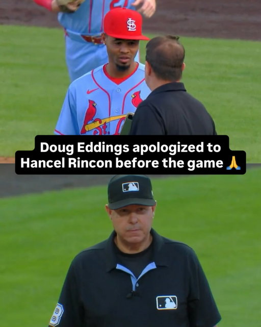 Doug Eddings apologized for ruining Hancel Rincon’s MLB debut before the game as he was heading over to the bullpen 🙏