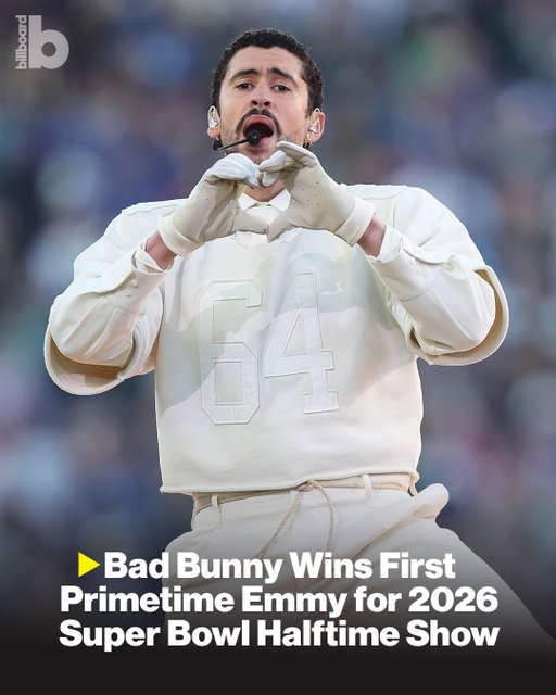 Bad Bunny has won his first Primetime Emmy. 🏆⁠
⁠
On Saturday (Sept. 5) during night one of the Creative Arts Emmys, Bad Bunny won outstanding variety special (live) for ‘The Apple Music Super Bowl LX Halftime Show Starring Bad Bunny.’ The performance won a total of 7 Emmys, easily becoming the most-awarded Super Bowl halftime show in Emmy history⁠
⁠
Find what other honors the halftime show earned at the ceremony at the link in bio.