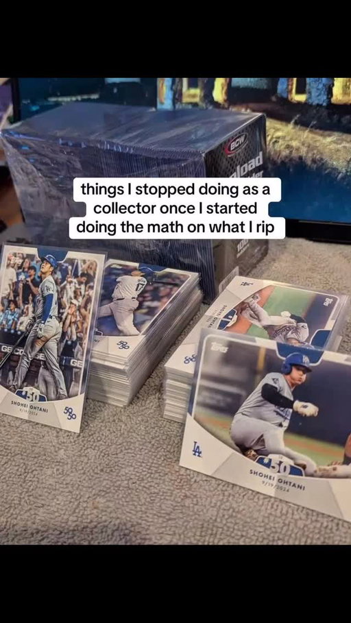 things I stopped doing as a collector once I started doing the math on what I rip #cardcollector #mlbtiktok #sponsored