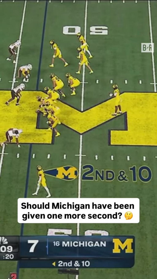 Michigan was awarded one second after review to run one final play, which resulted in the game-winning Hail Mary vs. Western Michigan 😳

Should Michigan have been given one more second? 🤔