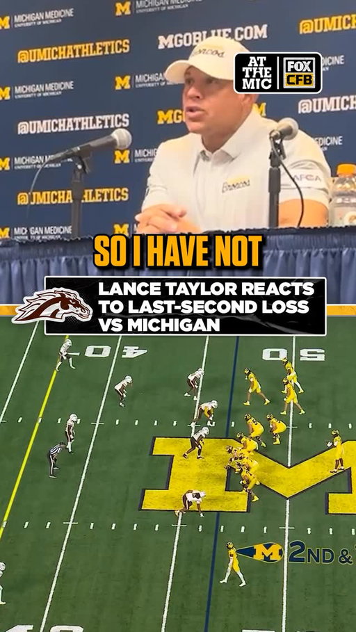 Western Michigan HC Lance Taylor gives his thoughts on the second being added back that gave Michigan the game-winning Hail Mary

(via NBC)