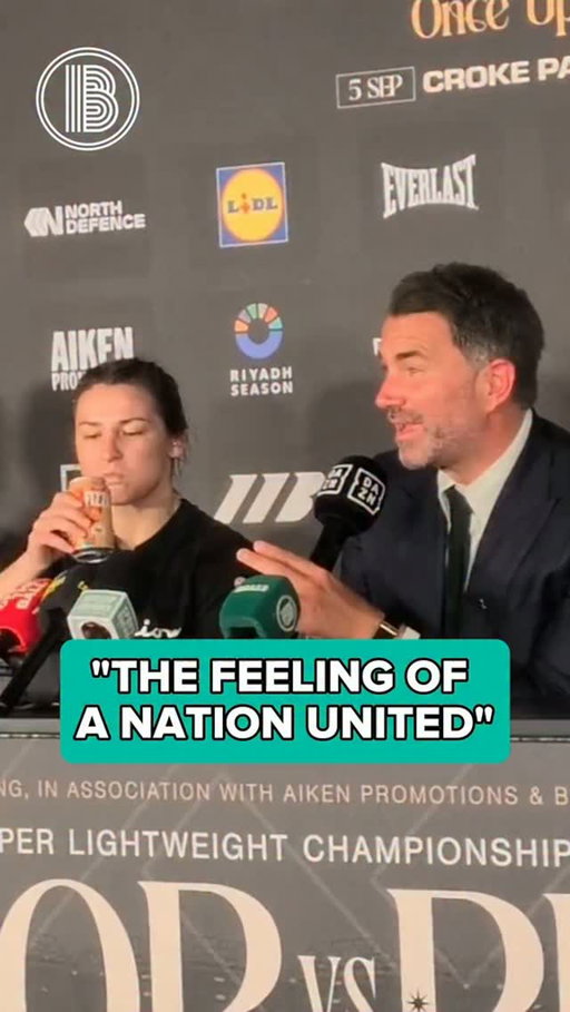 Eddie Hearn summed it all up. 

Katie Taylor united a whole nation: young, old, male, female, rich, poor. 🐐