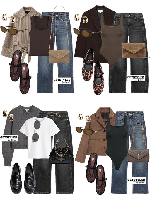 Most loved autumn looks with jeans 🍂 Comment: SHOP & I’ll send you the links! 

Which one is your favourite look?👀 
.
.
.
#mostloved #autumnstyle #fallfashion #fashioninspo #outfitideas 
Fashion stylist, autumn style, women fall fashion, Zara, jeans, flats, cardigan, blazer, fall jackets, what to wear, casual chic everyday looks, styling tips