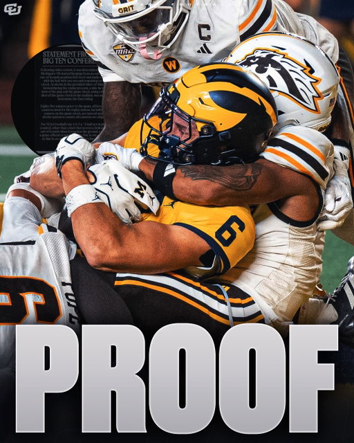 NEW: The Big Ten has released a statement on the controversial Michigan walk-off Hail Mary against Western Michigan🚨

No. 18 for Western Michigan touched the ball apparently with one second remaining which is why the time got added back… The MAC has accepted the evidence. 

“Following video review, it was determined Western Michigan’s #18 started his jump from an established out-of-bounds position (left foot) and made contact with the ball with one second remaining on the clock. As shown in the provided video of what was viewed during the replay process, a side-by-side view of the play and the game clock, using a direct shot of the game clock in the stadium, was used to determine the final ruling.

Eighty-five minutes prior to the game, all broadcast cameras used for the replay system, including the camera on the game clock, are synced using a strobe system to ensure all cameras are aligned.

Per NCAA Football rule 4-2-3-a, “A ball not in player control, other than a kick that scores a field goal, is out of bounds when it touches the ground, a player, a game official or anything else that is out-of-bound, or that is on or outside a boundary line.” and thus the clock is stopped.