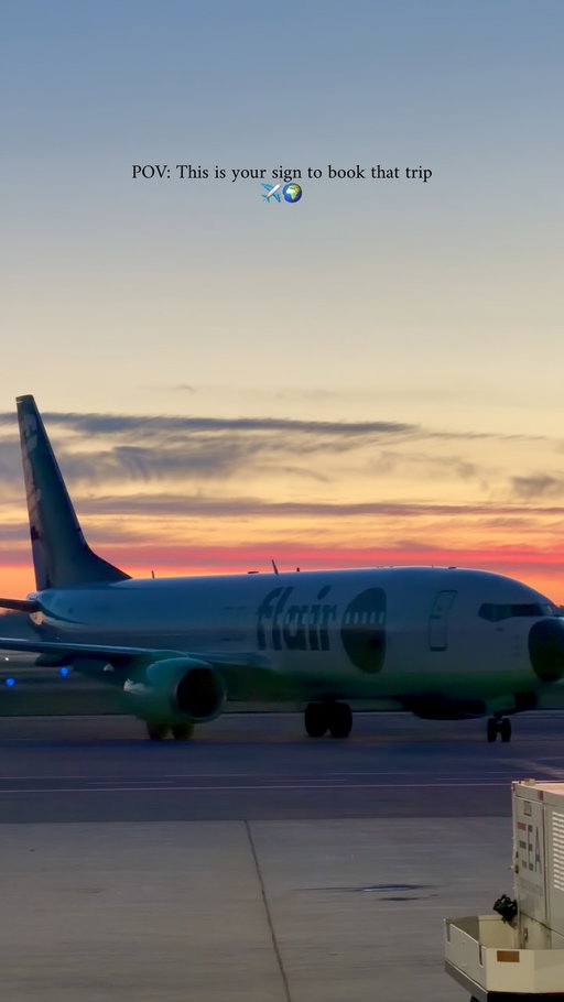 Tag someone you’d travel with. 👀✈️

Maybe you don’t need another sign… maybe you just need to book the trip. ✈️🌍🤍

Location 📍: Region of Waterloo International Airport,Kitchener-Waterloo,Ontario,Canada 

#flair #flairairlines #canada #flight #airplane