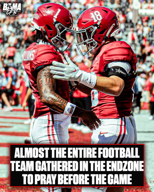 Before the season opener, majority of the team gathered in the endzone to pray. Absolutely love to see it!

Jesus matters more than football, glad we have guys who praise him publicly