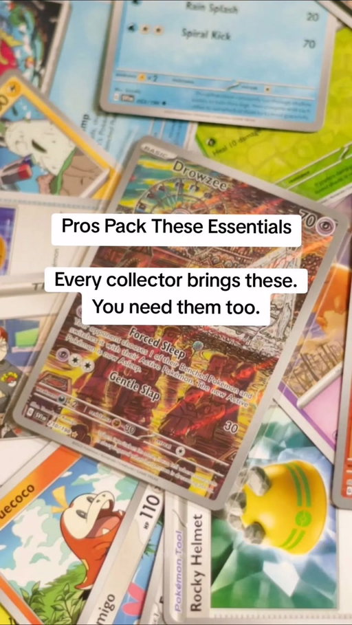 Essentials that should go with you everywhere. Start your collection right.

#pokemoncollector #pokemoncollection #pokemontips  #tcgpokemon #ad