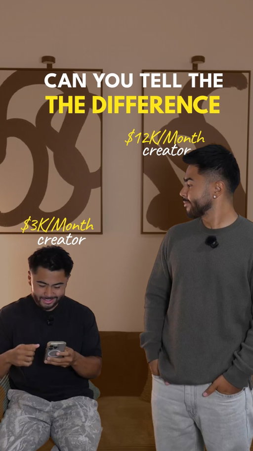 There’s a clear difference between UGC Creators making $3k/mo vs $12k/mo

Which type of creator are you right now?

#ugc #ugccreator #entrepreneur #sidehustle #ugccommunity