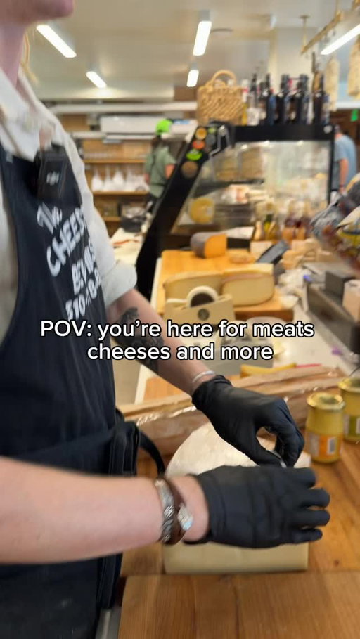 An epic haul of gruyere, Roquefort, parmigiano, bresaola, turkey, ventrana tinned fish, and more! We’re coming over too #cheesestoreofbeverlyhills #cheesestore #beverlyhills #cheesemonger