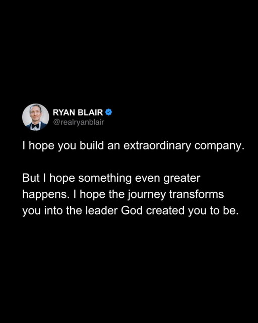 Lord, please continue to transform my heart through the work I do and may our company continue serve your purpose and transform the hearts of the leaders we serve, Amen!