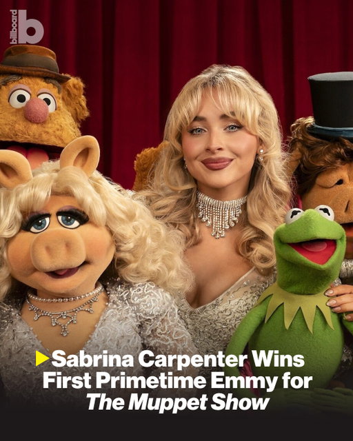 Sabrina Carpenter has won her first Primetime Emmy. 🏆⁠
⁠
On Saturday (Sept. 5) during night one of the Creative Arts Emmys, ‘The Muppet Show’ took the award for outstanding variety special (pre-recorded). Carpenter won as an executive producer and performer of the Disney+ special, which commemorated the 50th anniversary of the debut of the beloved TV series.⁠
⁠
This marks the second time Carpenter has beaten Taylor Swift for an EGOT-level award. ⁠
⁠
Find details on the win at the link in bio.⁠
⁠
📸: Disney/Mitchell Haaseth
