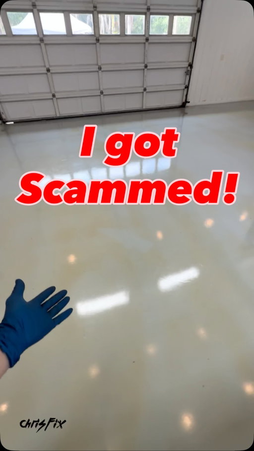 Learn how to epoxy a garage floor AGAIN! My original epoxy floor I got done 2yrs ago was yellowing and was not providing the durability I was promised. My friend​⁠ @therealtavarish saw this when he visited and told me to use a specific brand of epoxy (@simironcoatings) that worked for his shops so I got my floors redone and here is the process. It’s nice to have my garage epoxied and actually be durable! The company that did the coating is @luxefloorcoatings_ . This is not sponsored and I paid him but he did a great job so he gets a shout out for that! 

#ChrisFix #Garage