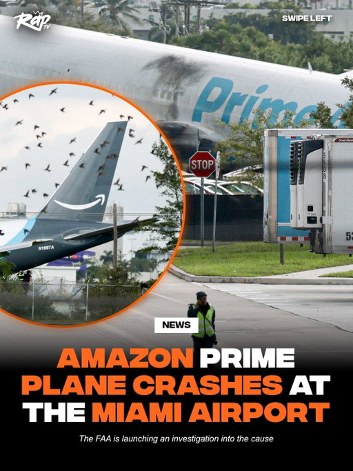 An Amazon Prime Air cargo plane crashed at Miami International Airport on Sunday‼️

The Federal Aviation Authority (FAA) reports that the plane overshot the runway and hit several vehicles before bursting into flames and smoke. Miami International Airport was immediately shut down.

The FAA has launched an investigation into the cause of the crash.

Associated Press has confirmed five fatalities so far, and Miami-Dade Fire Department said there are multiple patients being treated.

“Firefighters are working on extinguishing the fire, and there are multiple patients,” their statement read. “This is an active scene with over 60 MDFR units responding.”