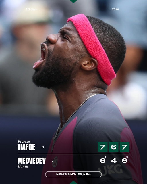 Big Foe in straight sets to reach the quarter-finals at home 🗣️

#USOpen