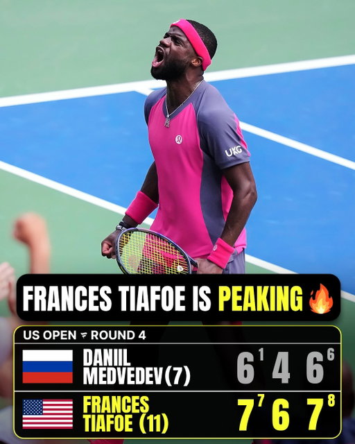 Big Foe pulls off a MASSIVE upset 🤯

He’s 10-0 on Louis Armstrong Stadium after first career win over Daniil Medvedev 🔥🔥🔥

#tiafoe #francestiafoe #usopen #tennis #tennisnews