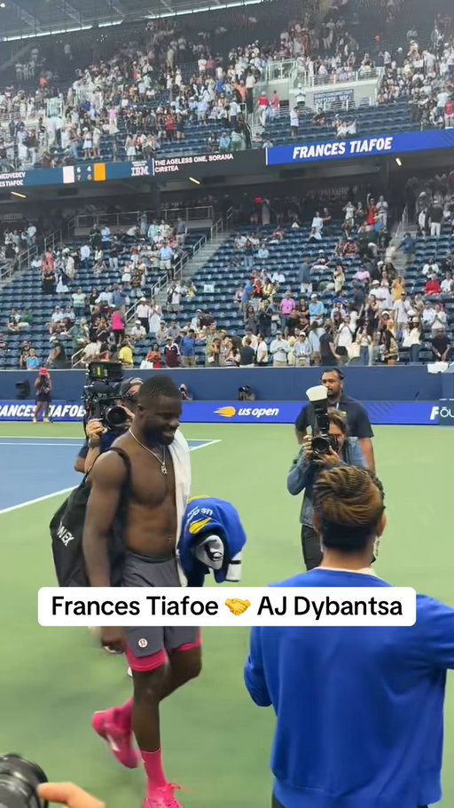 AJ Dybantsa got to watch Frances Tiafoe reach the quarterfinals of the US Open 🎾🏀