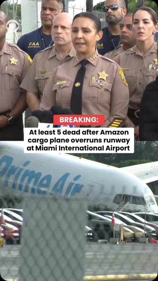 BREAKING: At least five people are dead and five others are injured after an Amazon cargo plane overran a runway at Miami International Airport and struck several vehicles Sunday, officials said.

The crash prompted a ground stop at the airport as emergency crews responded to the scene and the Federal Aviation Administration launched an investigation.