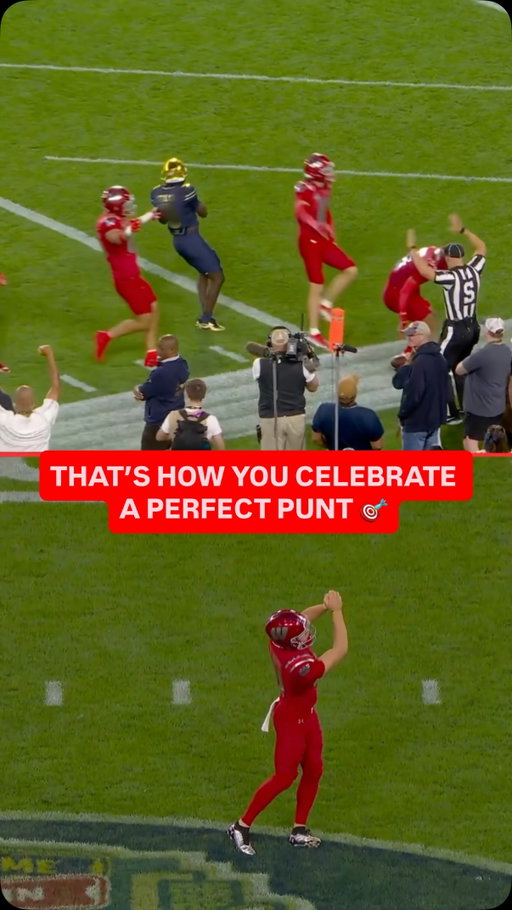 UNREAL PRECISION. 🤯 Sean West could not have teed it up ANY better on this Wisconsin punt!

📺 Wisconsin vs. #4 Notre Dame on NBC & Peacock