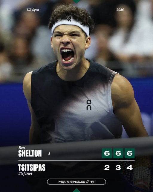 Ben roars into the quarter-finals 🇺🇸

Next up: Carlos Alcaraz

#USOpen