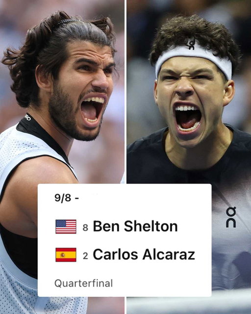 THIS IS GOING TO BE 🍿

Carlos Alcaraz. Ben Shelton. US Open quarterfinals. 🔥