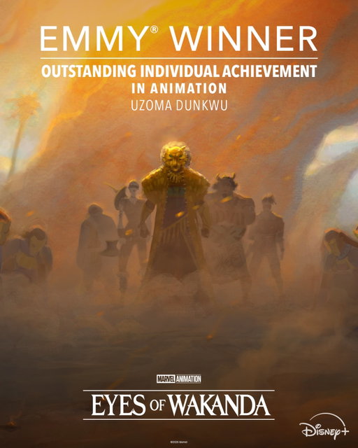 Congratulations to Uzoma Dunkwu for his Creative Arts Emmy® Win for Outstanding Individual Achievement in Animation. #Emmys.