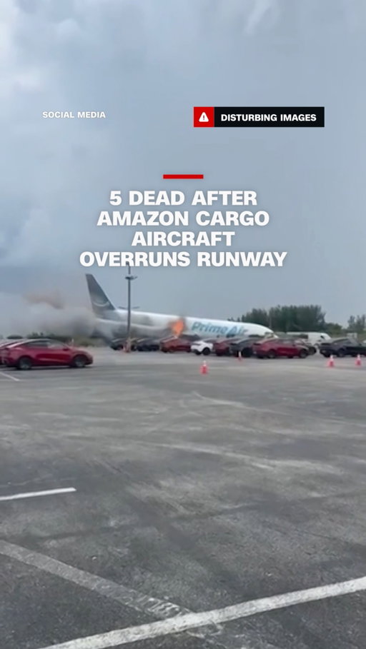 A cargo plane overran the runway while landing at Miami International Airport. Miami Dade Fire Rescue says it crashed into multiple vehicles. Five people have been confirmed deceased.

Read more at the link in bio.