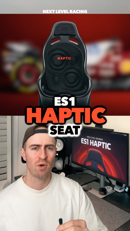 Next Level Racing ES1 HAPTIC seat.  #simracing #nextlevelracing #es1haptic #tech #gaming