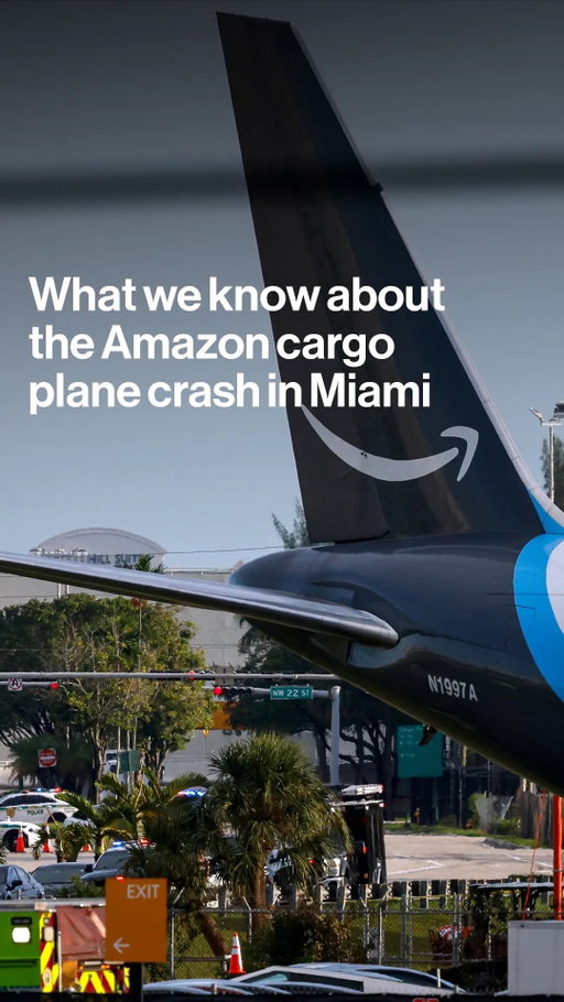An Amazon cargo plane overran a runway at Miami International Airport and burst into flames on Sunday, killing at least five people.

Danny Lee outlines what we know so far about the accident. Tap the link in bio for more.