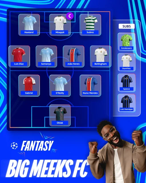 Can you beat @micahrichards?
Join the Big Meeks League 👉 Code: MICAH2

 #UCLfantasy #FantasyForChampions