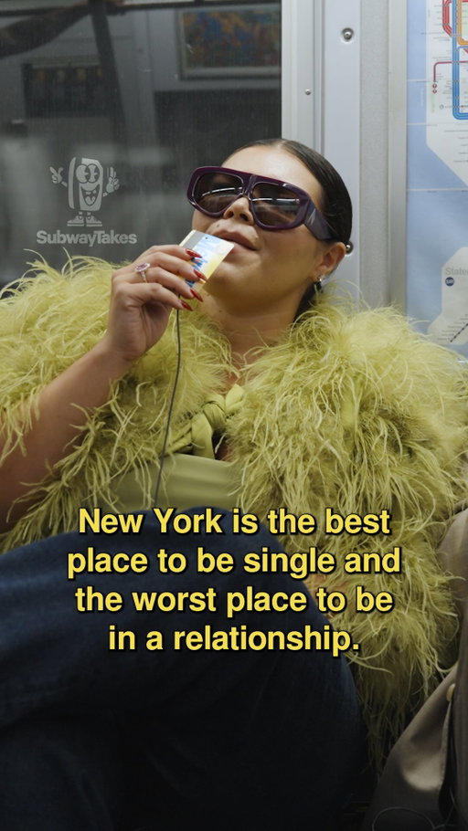 Episode 785: New York is the best place to be single and the worst place to be in a relationship!! Feat. @tiffbaira and @dove deodorant 

Host: @kareem
Created/Produced by Kareem Rahma (@kareem) and Andrew Kuo (@akuoproject)
Creative Producer and Editor: @tylerbat
Associate Producer: @madyson.hearsh @ramy_shafi
Cameras:  @t1anm31 @sitcom__stupid 

#podcast #subwaytakes #interview #dovepartner #ad