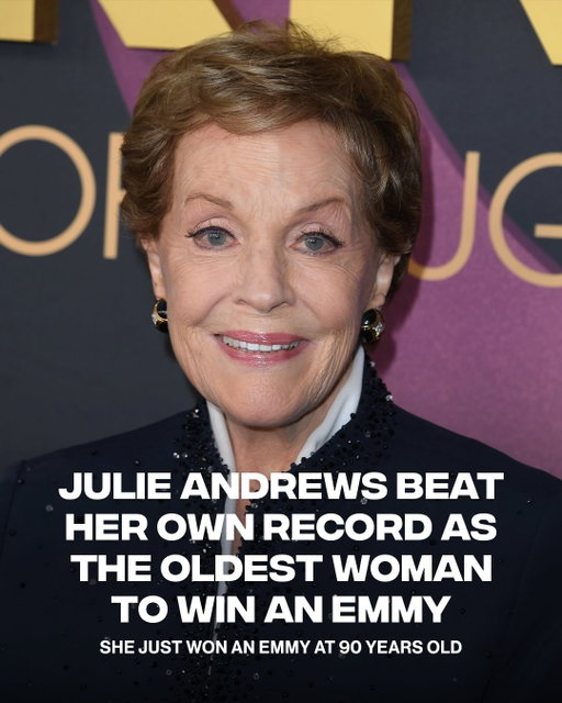 well deserved 👏 

Last year, Julie Andrews set the record for the oldest woman to win an Emmy for her work as Lady Whistledown in ‘BRIDGERTON’ at 89 years old—a record she just extended at last night’s Creative Arts Emmys ceremony by winning in the same category at 90 years old. Congratulations to Julie Andrews! 

📸 Getty Images