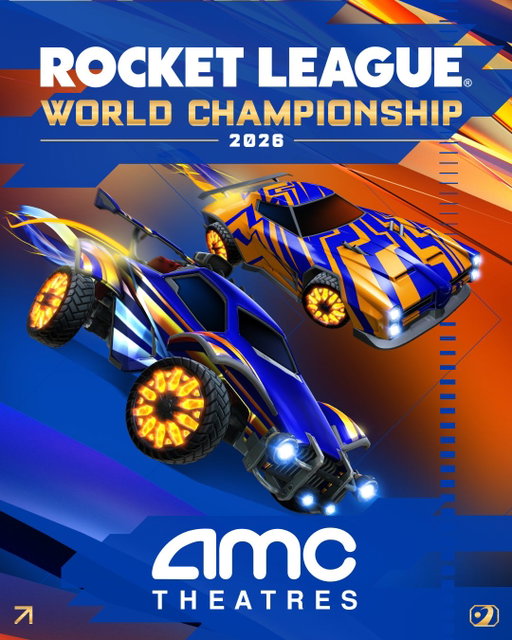 This is a new kind of flick 🍿⁣
⁣
For the first time ever, you can watch the Rocket League World Championship on Sunday, September 20th at select AMC Theatres! ⁣
⁣
Championship Sunday begins at 8AM PT / 10AM CT. Attendees will receive a commemorative ticket with a reward code for in-game items. ⁣
⁣
Head to this link to find the closest AMC near you: https://rl.gg/worldsatamc