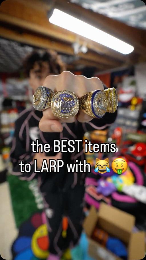 the BEST items to LARP with 😹🤑

#whydna #streetwear #fashion #pickups