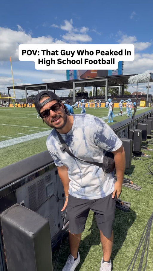 Every high school team has dude who COULDA went pro 😂

#pov #football #cfl