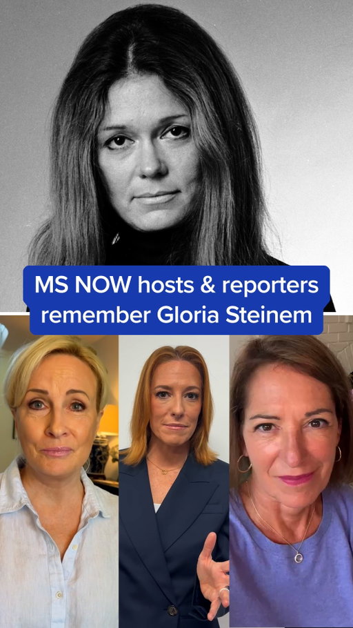 MS NOW hosts and reporters reflect on the life, career and lasting impact of groundbreaking feminist and women’s rights activist Gloria Steinem.

#gloriasteinem