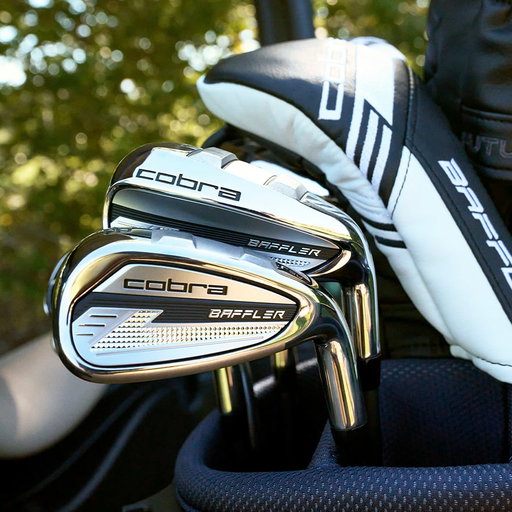 Love golf but need a little help? We have you covered! The Cobra Baffler Irons were invented by Cobra founder, Thomas Crow, and celebrate 50 years since they took the golf industry by storm in 1975, becoming the #1 utility metal in golf. BAFFLER returns as the perfect "all-in-one" combo set and the first to utilise 5 unique constructions designed to deliver instant improvement from every distance and every lie.