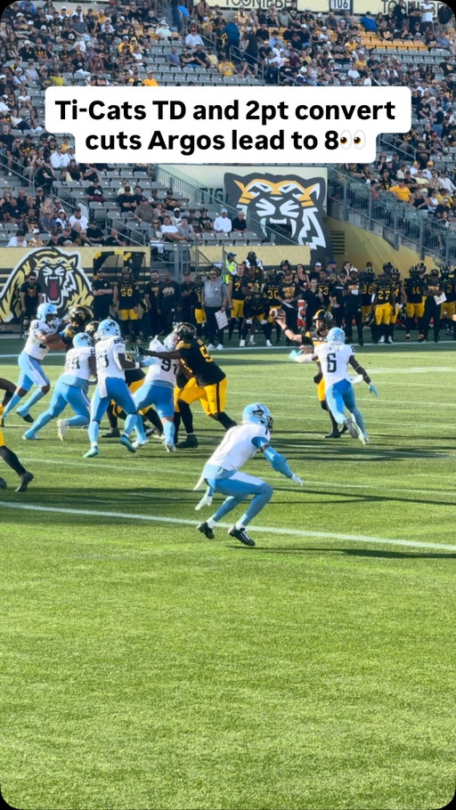 😱😱

#Cfl #argonauts #ticats #hamilton #football
