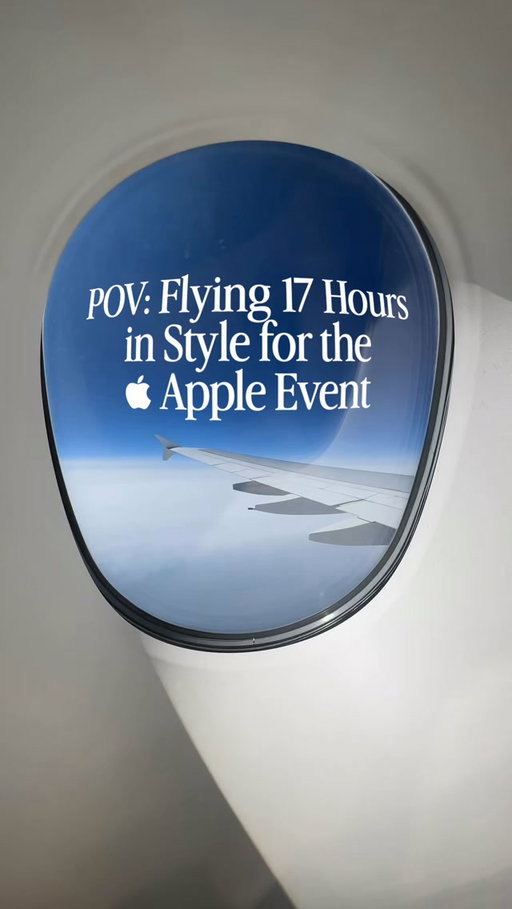 17 hours in the air… might as well do it in style. ✈️🍎
Next stop: California for the Apple Event.

A very long flight, and a week of coverage ahead. 👀

What’s the FIRST thing you want me to check when I get to Apple Park?

#appleevent #applepark #iphone18