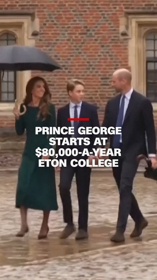 Prince George started at Eton College on Tuesday, following in the footsteps of his father, Prince William.