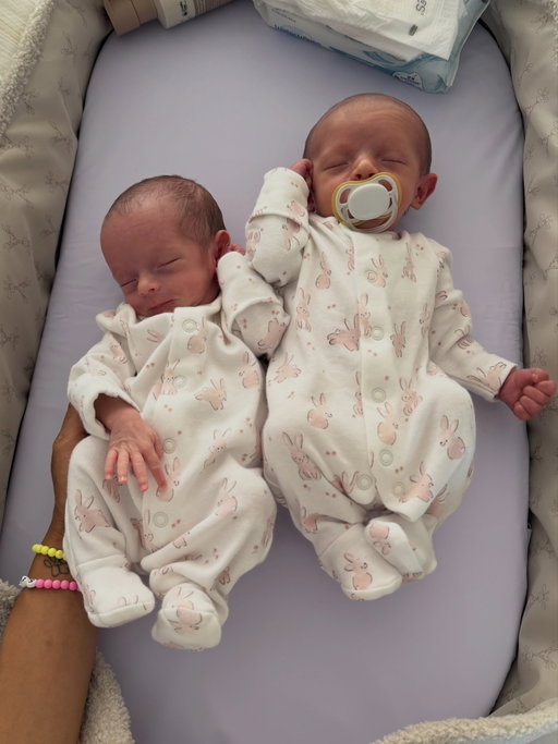 These are some of my newborn twin essentials that has helped keep some of my sanity😝🫶🏽

1. Starting off strong with the @twin_z_pillow 
 Honestly the twins spend about 80% of their life in this thing and I don’t blame them it is sooo cozy (please bring out an adult version) it’s great for feeding, sleeping the lot. (I only have the blanket over because they’re still so tiny so they currently fall through the the holes 😝)

2. What did I even do before this @momcozy bottle washer?! 😭 honestly never been so happy to know that I don’t ever have to wash another baby bottle. It’s cleans, sterilises and dries. Obsessed.

3. This twin bath seat is from @bumblebeezuk 
Like sorryyy what do you mean I get to bath both my babies at the same time 🥹🥹 love it.

4. BF has been hardddd for me with all my babies but I’m still pumping using the @momcozy.uk breast pumps. I used these exact ones for Reggie too they’re really comfortable and I’ve never had sore nipples like I’ve had with other brands js.

5. My twin pram from @cybex_global not only is it aesthetic af but I think I prefer the more streamline rather than the side by side? Idk I just feel like I’d get death stared if I was to take up the entire pavement🙈 oh and this also has a built in motor which is ridiculous and I love it

I’m still currently squeezing them in to the same bassinet though cos who wouldn’t 😩😭❤️

6. @momcozy.uk twin baby monitor. I wanted one with 2 cameras but just the 1 monitor so I didn’t have to lump around 2 (well 3 including Reggie’s) monitors, so this split screen is perfectttt and really impressed with the camera quality!

7. There’s a few different styles of twin carriers that either go across either side of the body or front and back but I wanted to ease myself into wearing them both so I went for the @weego_babycarrier twin baby carrier I got my from Amazon and it’s actually really comfortable and the twins just love being on mummy so happy days!

8. This bottle propper is a god send some days when the twins are on the same feeding schedule!! Arabella is still too small for her one but Albie loves it the little milk monster. My mum actually bought me these and she can’t remember whe
