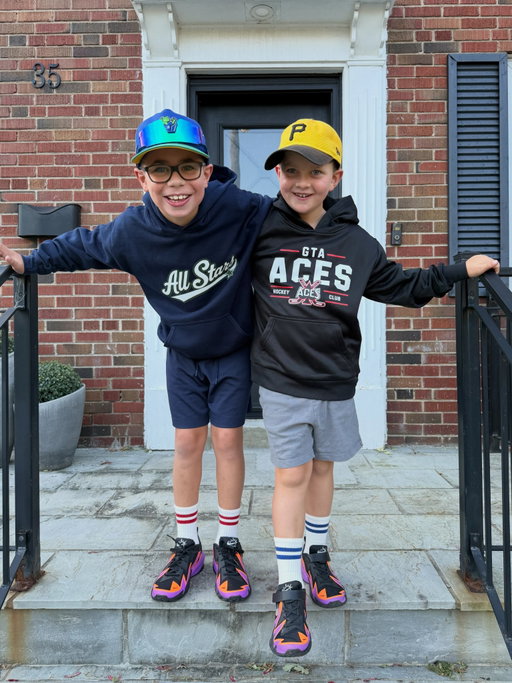Happy 1st Day of school boys!!! Grade’s 1 & 3….here they come!!!! @bialikhds @bialikviewmountpa 💙📕📚🤯