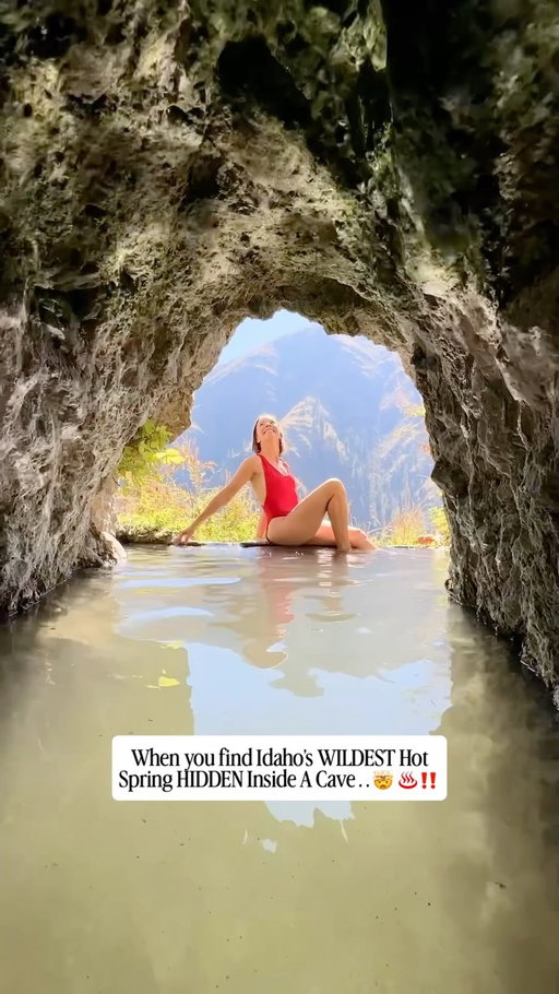 👀♨️I found an Idaho hot spring hidden INSIDE A CAVE… getting there is an adventure. 
.
💥 Idaho is FILLED with incredible hot springs, but this one absolutely belongs on your Idaho Bucket List.
.
🗳️SAVE this for your next Idaho adventure and send it to the friend or family member you’d brave the journey with! 
.
Hi, I’m McKenzie! 👋🏼 Follow @mckenzieinmotion for Bucket List Itineraries, Fabulous Food Features, Unique Stays & Adventure Getaways!
.
👇🏼This is NOT a quick roadside soak. Getting here takes some planning, proper gear, and outdoor experience. 
.
🚘 THE DRIVE: Expect a 30–45 minute drive up the canyon along the river, depending on road conditions and weather.
.
🛶 THE RIVER CROSSING: You’ll need a way to cross the river — a SUP, kayak, boat, etc. Lower flows are highly recommended for a safer, easier crossing. Wear a properly fitted life vest.
.
🥾 THE HIKE: Depending on where you cross and which trail you take, expect roughly 1–2 miles of hiking. 
.
🐻 BEAR SAFETY: Carry bear spray, make yourself known while hiking, and don’t surprise wildlife. Talk, make noise, and stay aware of your surroundings.
.
🍁 FALL IS MAGIC: This time of year is absolutely incredible. Cooler temperatures, gorgeous fall color.
.
🏕️ MAKE IT AN OVERNIGHT ADVENTURE: There are camping areas along the route, which makes this an incredible opportunity to spend the night and enjoy an evening AND morning soak.
.
Trust me… you won’t want to leave. ♨️✨
.
📍 Located just outside Riggins, Idaho
.
💎 I always try to help you learn how to find Idaho’s hidden gems on your own rather than handing over every detail. Do a little research, check current conditions, understand the route, and make sure you have the proper gear and knowledge before heading out.
.
⚠️ LEAVE NO TRACE
🥾 Stay on established trails 
🚫 Don’t come unprepared. This adventure requires planning, proper gear, and knowledge to do safely.
📸 Take photos, make memories, and leave the hot spring exactly as you found it.
🚮 Pack out everything you pack in.
🌿 Natural hot springs are fragile environments. Treat them with respect so