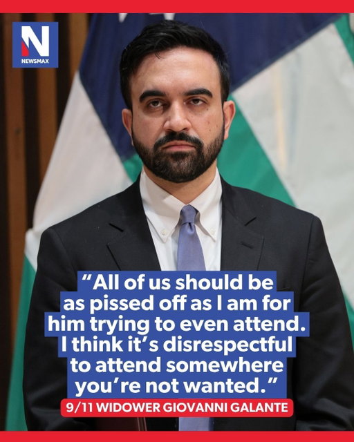 'DISRESPECTFUL': Giovanni Galante, whose wife was killed in the terrorist attacks of Sept. 11, 2001, told NEWSMAX he does not want New York City Mayor Zohran Mamdani to show up at ceremonies commemorating the 25th anniversary.⁣
⁣
Link in bio.